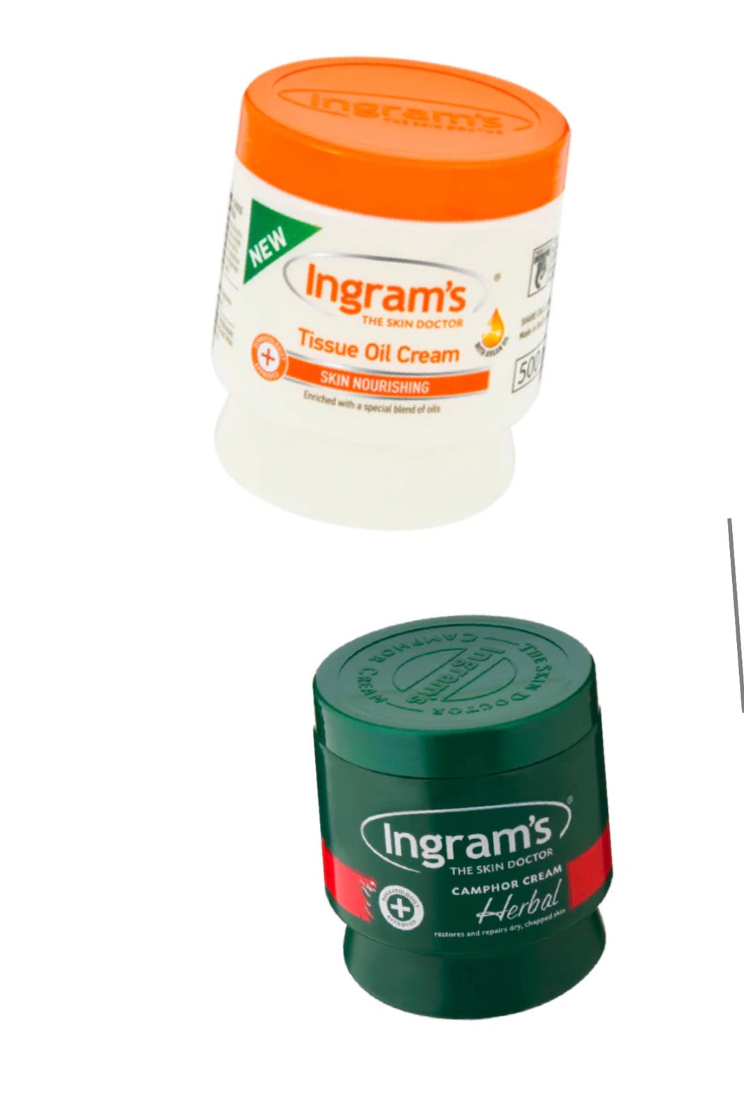Ingram’s Tissue Oil Cream & Ingrams Camphor Cream 2x 500mls